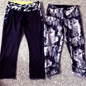 Lot Cropped Capri Leggings Mondetta and Kyodan